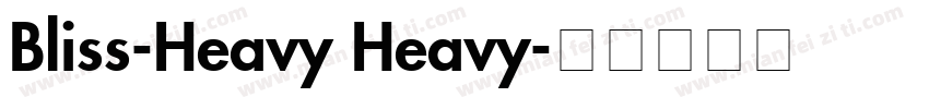 Bliss-Heavy Heavy字体转换
